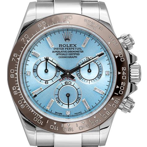 rolex daytona blue face brown bezel